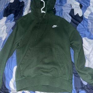 Nike Men's Dark Green Hoodie